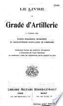 Le Livre du gradé d'artillerie
