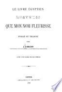 Le livre égyptien