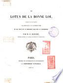 Le lotus de la bonne loi