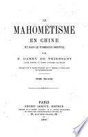 Le Mahométisme en Chine et dans le Turkestan Oriental