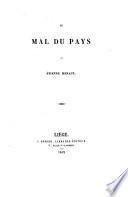 Le mal du pays