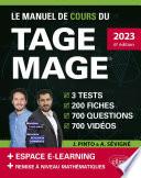 Le Manuel de Cours du TAGE MAGE – 3 tests blancs + 200 fiches de cours + 700 questions + 700 vidéos – éditions 2023