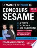 Le Manuel de POCHE du concours SESAME 2023