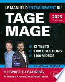 Le Manuel d’Entraînement du TAGE MAGE – 12 tests blancs + 1100 questions + 1100 vidéos – édition 2023