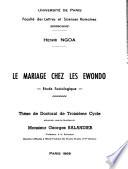 Le mariage chez les Ewondo