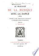 Le mariage de la musique avec la dance (1664)