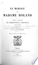Le mariage de Madame Roland