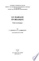 Le mariage en Belgique