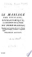 Le mariage par escalade