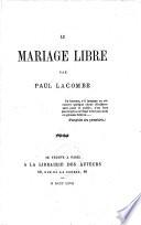 Le marriage libre