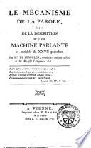 Le Mécanisme De La Parole