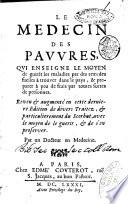 Le medecin et le chirurgien des pauvres