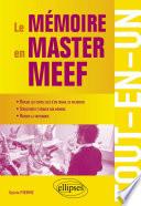 Le mémoire en master MEEF - Tout-en-un