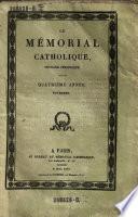 Le Memorial catholique, ouvrage periodique
