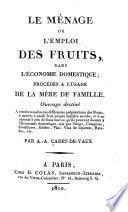 Le ménage ou l'emploi des fruits dans l'économie domestique