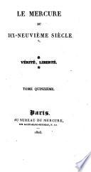 Le Mercure du dix-neuvième siècle