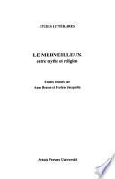Le merveilleux entre mythe et religion