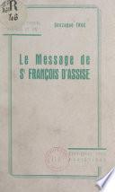 Le message de St François d'Assise