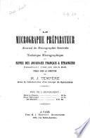 Le micrographe préparateur
