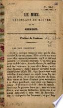 Le miel découlant du rocher qui est Christ