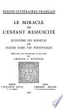 Le Miracle de l'enfant ressuscité