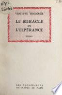 Le miracle de l'espérance