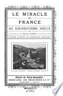 Le miracle en France au dix-neuvième siècle