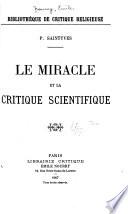 Le miracle et la critique scientifique
