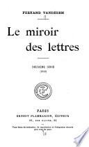 Le miroir des lettres