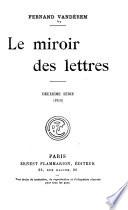 Le miroir des lettres