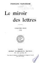Le miroir des lettres