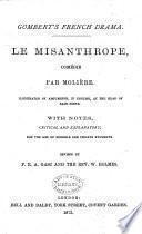 Le Misanthrope, comédie ...