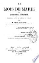 Le mois de Marie et les fêtes de la Sainte Vierge