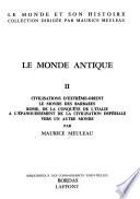 Le Monde antique ...
