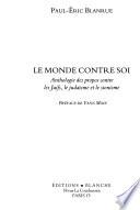 Le monde contre soi