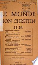 Le Monde non chrétien