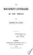 Le mouvement littéraire au XIXe siècle