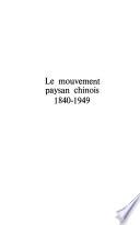 Le Mouvement paysan chinois
