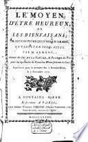Le moyen d'être heureux, ou Les bienfaisans,