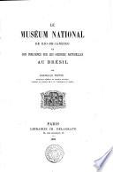 Le muséum national de Rio-de-Janeiro et son influence sur les sciences naturelles au Brésil