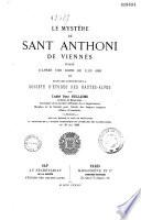 Le mystère de Sant Anthoni de Viennès
