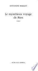 Le mystérieux voyage de Rien