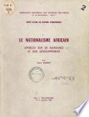 Le nationalisme africain
