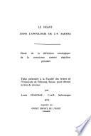Le néant dans l'ontologie de J.-P. Sartre