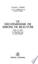 Le néo-féminisme de Simone de Beauvoir