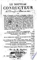 Le nouveau conducteur de l'etranger à Paris en 1825