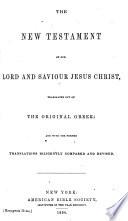 Le Nouveau Testament ... d'après la version revue par J. F. Ostervald. (The New Testament, etc.) Fr. & Eng