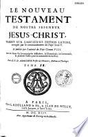 Le Nouveau Testament de Nostre Seigneur Jesus-Christ