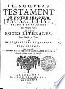 Le Nouveau Testament de notre Seigneur Jésus-Christ