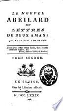 Le nouvel Abeilard ou Lettres de deux amans qui ne se sont jamais vus